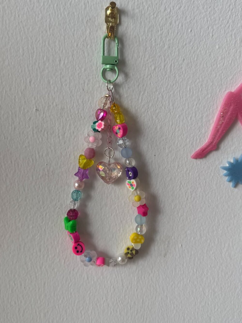 THE CANCER CRYSTAL HEART BAG CHARM